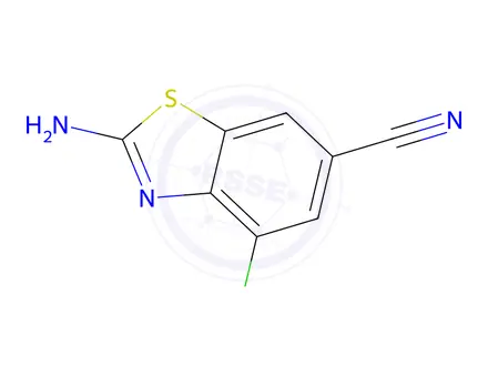 Chemical structure of 2-Amino-4-chlorobenzo[d]thiazole-6-carbonitrile