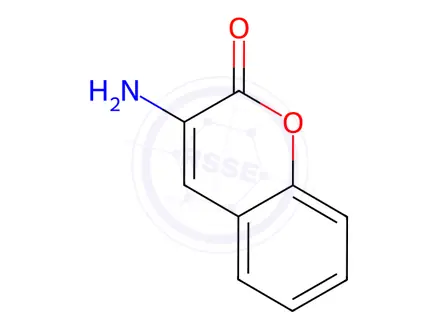 Chemical structure of 3-Amino-2H-chromen-2-one