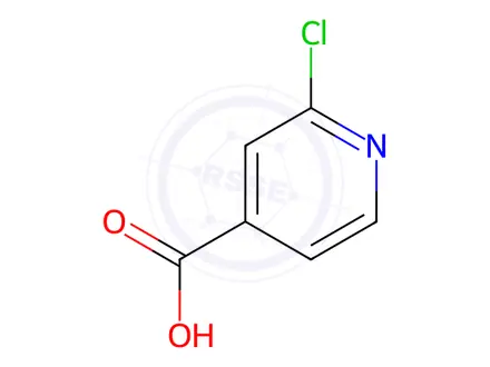 Chemical structure of 2-Chloroisonicotinic acid