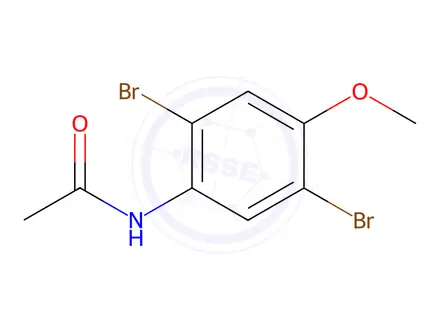 Chemical structure of N-(2,5-dibromo-4-methoxyphenyl)acetamide