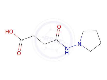 Chemical structure of N-(Pyrrolidin-1-yl)succinamidic acid