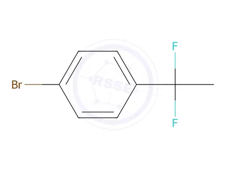 Chemical structure of 1-Bromo-4-(1,1-difluoroethyl)benzene
