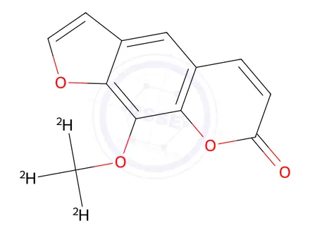 Chemical structure of 8-Methoxy Psoralen-13C,d3