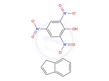 Chemical structure of 1H-Indene, compd. with 2,4,6-trinitrophenol (9CI)