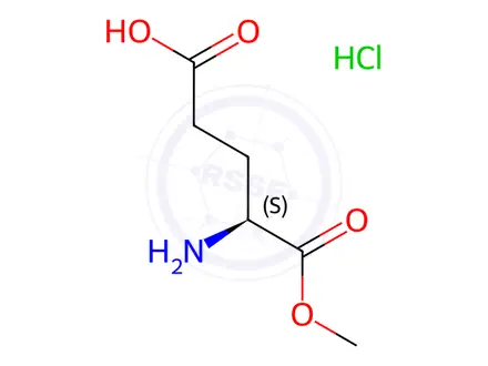 Chemical structure of (4S)-4-Amino-5-methoxy-5-oxopentanoic acid hydrochloride