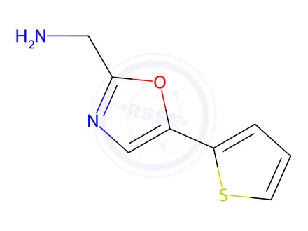 Chemical structure of (5-(Thiophen-2-yl)oxazol-2-yl)methanamine