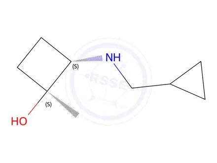 Chemical structure of (1S,2S)-2-[(Cyclopropylmethyl)amino]-1-methylcyclobutan-1-ol