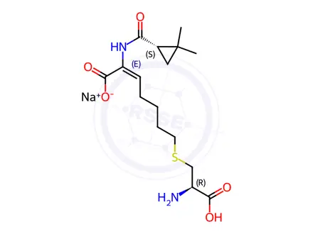 Chemical structure of Cilastatin Sodium EP Impurity G (Sodium Salt)