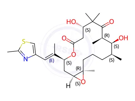 Chemical structure of Epothilone B (synthetic)