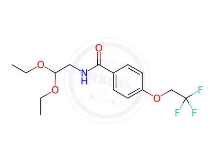 Chemical structure of N-(2,2-Diethoxyethyl)-4-(2,2,2-trifluoroethoxy)benzamide