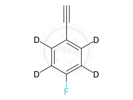 Chemical structure of 1-ethynyl-4-fluorobenzene-2,3,5,6-d4