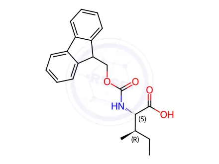 Chemical structure of Fmoc-L-allo-isoleucine
