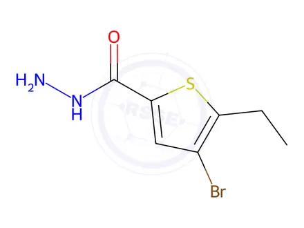 Chemical structure of 4-Bromo-5-Ethylthiophene-2-Carbohydrazide