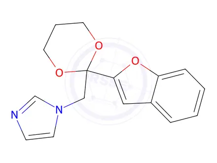 Chemical structure of 1-((2-(Benzofuran-2-yl)-1,3-dioxan-2-yl)methyl)-1H-imidazole