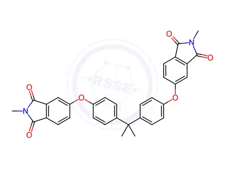 Chemical structure of 4,4'-Bisphenol A-bis-N-methylphthalimide
