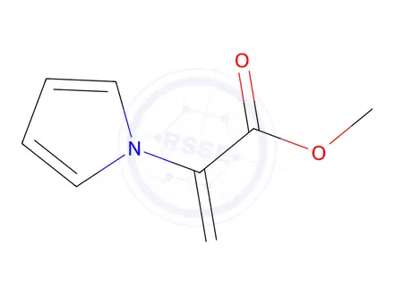 Chemical structure of 1H-Pyrrole-1-aceticacid,alpha-methylene-,methylester(9CI)