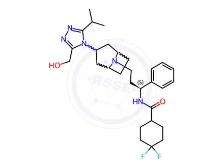 Chemical structure of 3-Hydroxymethyl Maraviroc