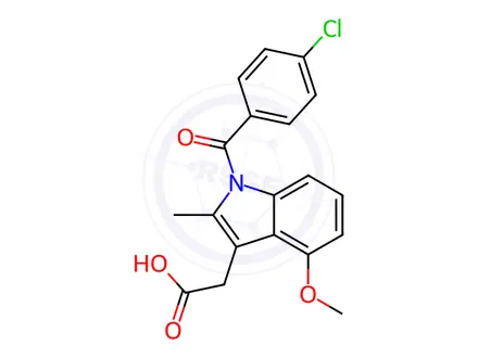 Chemical structure of Indometacin Impurity 61 (N-Nitroso Indometacin EP Impurity C)