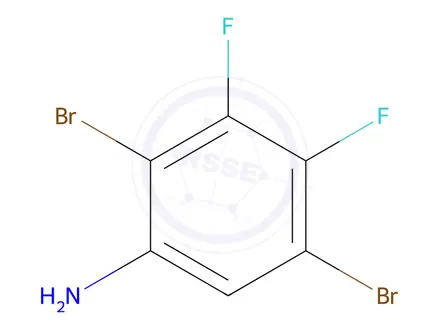 Chemical structure of 2,5-Dibromo-3,4-difluoroaniline