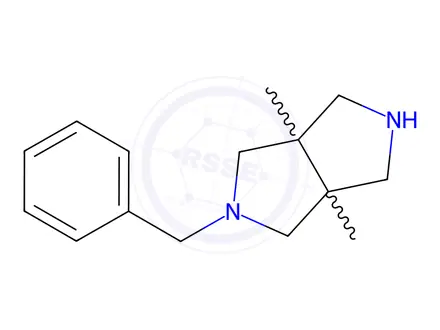 Chemical structure of 2-BENZYL-3A,6A-DIMETHYL-OCTAHYDROPYRROLO[3,4-C]PYRROLE DIHYDROCHLORIDE