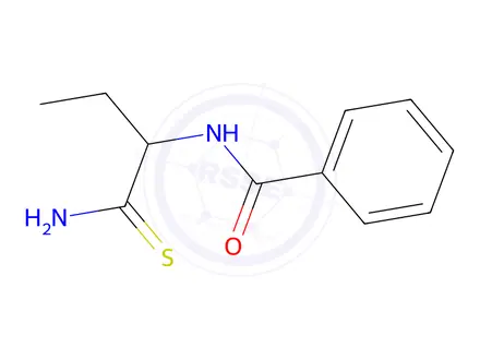 Chemical structure of N-(1-carbamothioylpropyl)benzamide