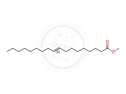 Chemical structure of Methyl octadecenoate (trans-9) (methyl elaidate) (C18:1T)