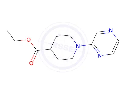 Chemical structure of Ethyl 1-(Pyrazin-2-yl)piperidine-4-carboxylate