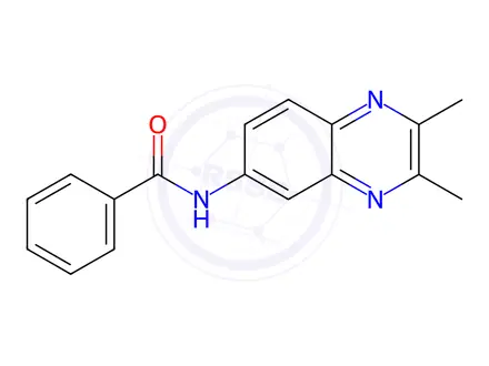 Chemical structure of N-(2,3-Dimethylquinoxalin-6-yl)benzamide