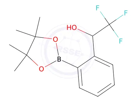 Chemical structure of 2,2,2-Trifluoro-1-(2-(4,4,5,5-tetramethyl-1,3,2-dioxaborolan-2-yl)phenyl)ethanol