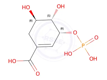 Chemical structure of Shikimate-3-phosphate