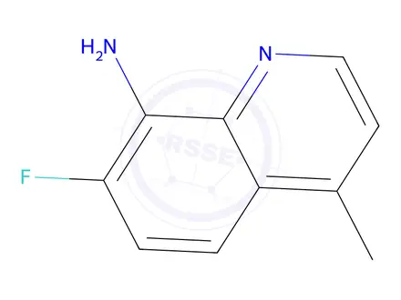 Chemical structure of 7-Fluoro-4-methylquinolin-8-amine