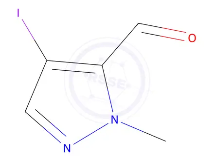 Chemical structure of 4-Iodo-1-Methyl-1H-pyrazole-5-carbaldehyde
