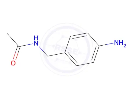 Chemical structure of N-[(4-aminophenyl)methyl]acetamide