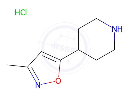 Chemical structure of 3-Methyl-5-(piperidin-4-yl)isoxazole Hydrochloride