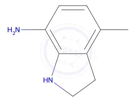 Chemical structure of 4-methylindolin-7-amine dihydrochloride