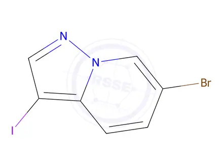 Chemical structure of 6-Bromo-3-iodopyrazolo[1,5-a]pyridine