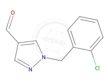 Chemical structure of 1-[(2-chlorophenyl)methyl]-1h-pyrazole-4-carbaldehyde