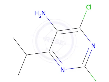 Chemical structure of 2,4-Dichloro-6-(propan-2-yl)pyrimidin-5-amine