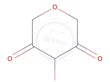 Chemical structure of 4-iodotetrahydropyran-3,5-dione