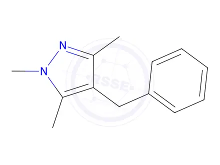 Chemical structure of 4-Benzyl-1,3,5-trimethyl-1H-pyrazole