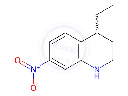 Chemical structure of 4-Ethyl-7-nitro-1,2,3,4-tetrahydroquinoline