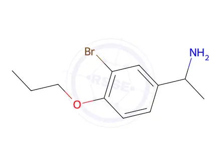Chemical structure of 1-(3-Bromo-4-propoxyphenyl)-ethylamine