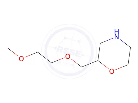 Chemical structure of 2-[(2-methoxyethoxy)methyl]morpholine