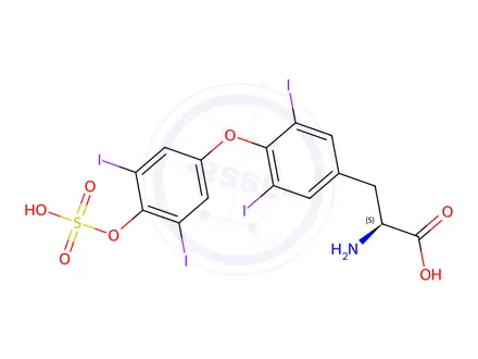 Chemical structure of Levothyroxine sulfate