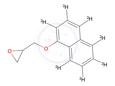 Chemical structure of α-Naphthyl-d7 Glycidyl Ether