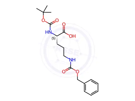 Chemical structure of Boc-Orn(Z)-OH