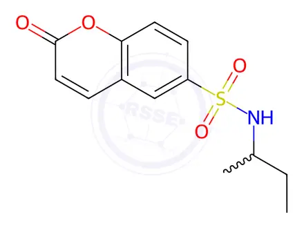 Chemical structure of N-(sec-Butyl)-2-oxo-2H-chromene-6-sulfonamide