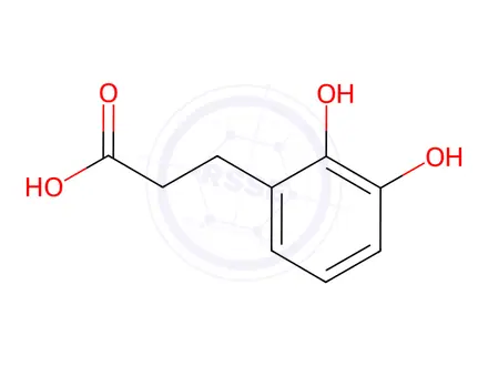 Chemical structure of 3-(2,3-Dihydroxyphenyl)propionic Acid