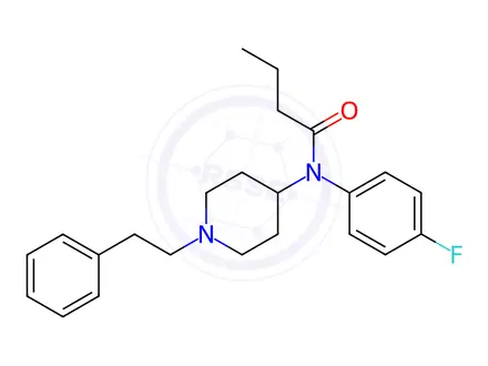 Chemical structure of 4-Fluorobutyrfentanyl
