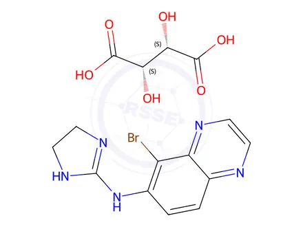 Chemical structure of Brimonidine D-Tartrate